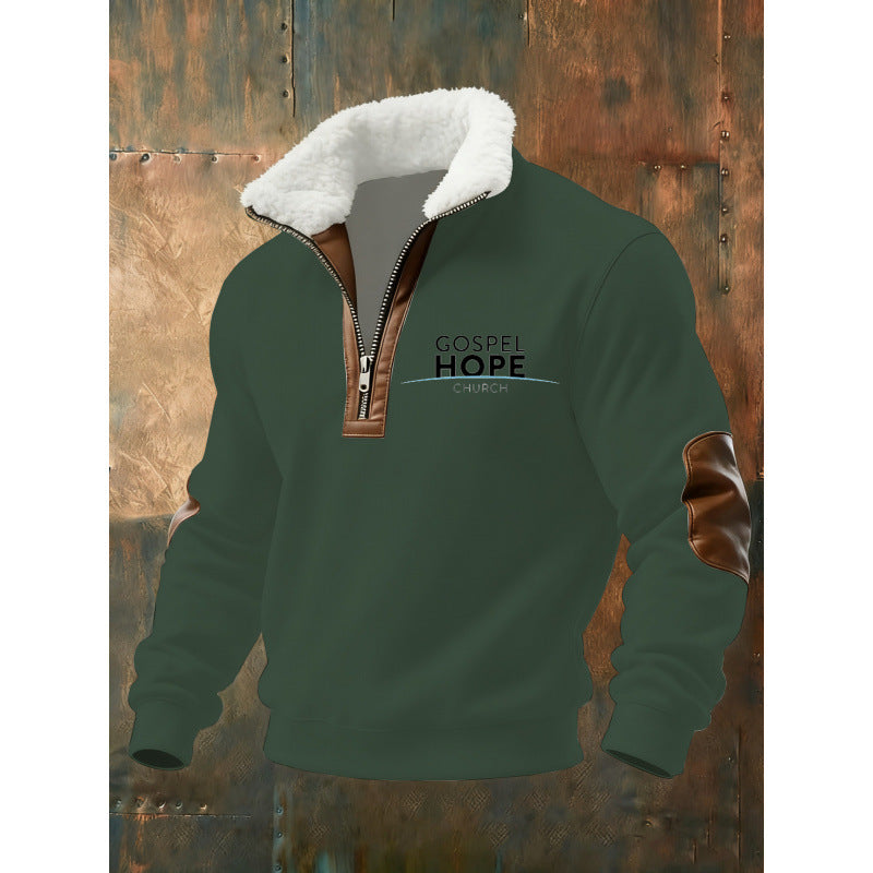 Herren Klassischer Kapuzenpullover mit Fleece-Detail Echoarchiv