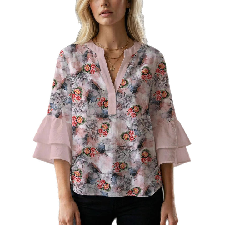 Damen Bluse mit wunderschönen floralem Design Echo Archiv