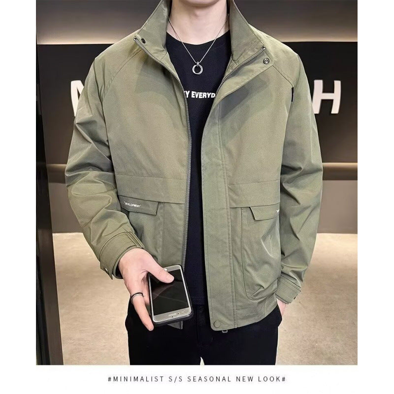 Herren Minimalistische Übergangsjacke – Taviero