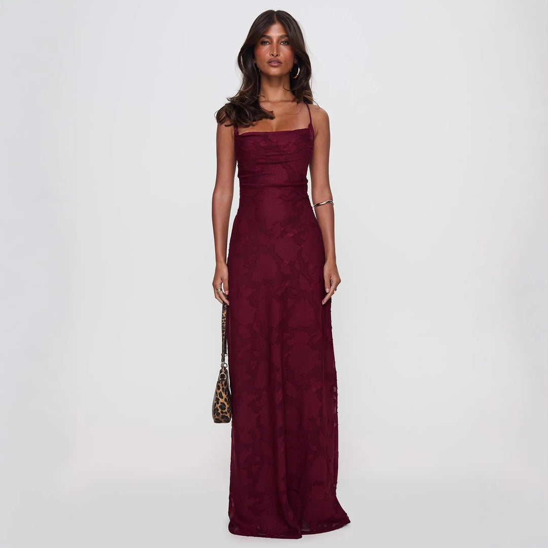 Damen Elegantes und figurumspielendes Abendkleid mit floralen Applikationen Echo Archiv
