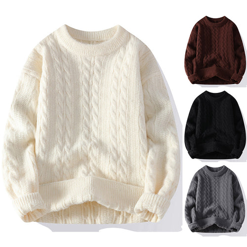 Damen Grobstrick Pullover mit Zopfmuster Echoarchiv 1787964764
