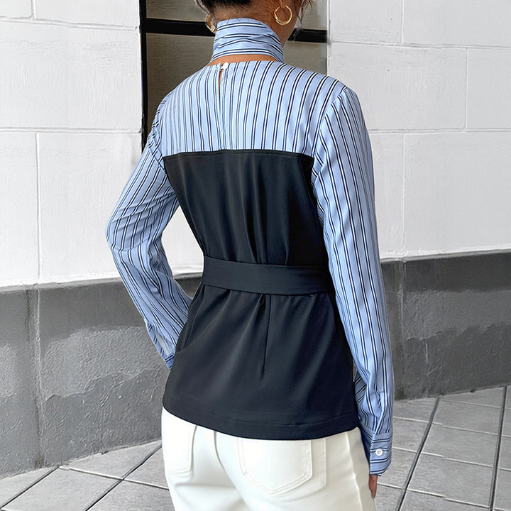 Damen Modische Bluse mit Schleifendetails Echo Archiv