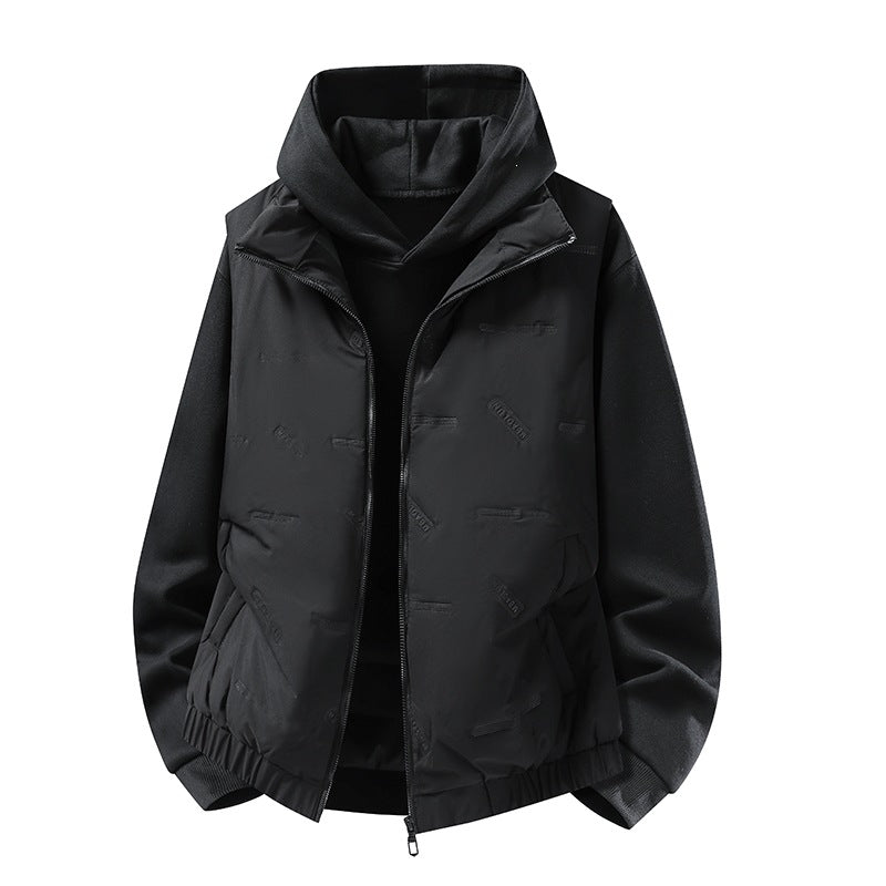 Herren Steppweste im urbanen Layering-Look mit Reißverschluss, elastischem Saum & Eingrifftaschen Echoarchiv