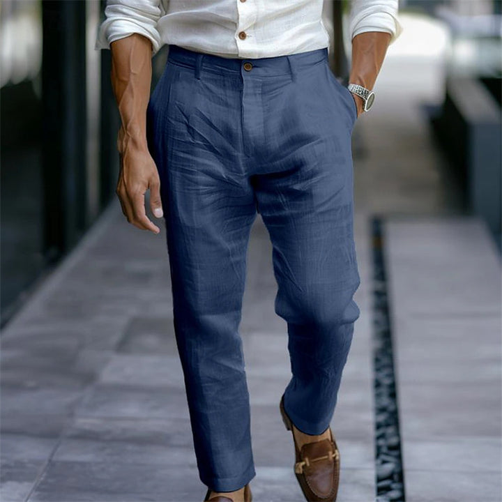 Herren elegante Chino-Hose mit schmalem Schnitt Echoarchiv