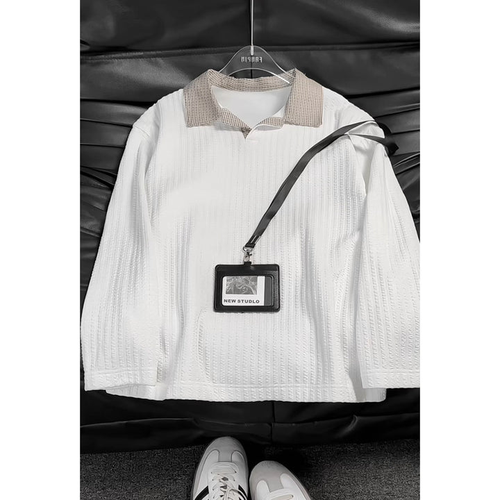 Damen Modisches Oversized Hemd mit kariertem Kragen Echo Archiv
