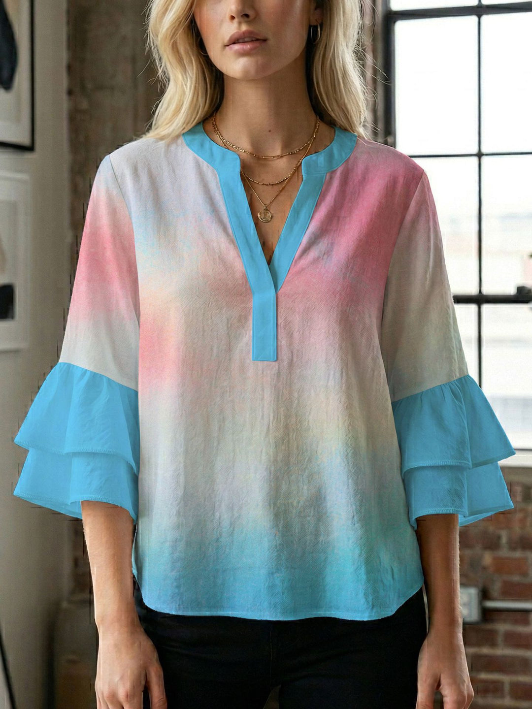Damen Bluse mit wunderschönen floralem Design Echo Archiv
