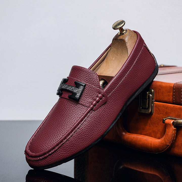 Herren Elegante Mokassins mit Metallverschluss – Tavélo