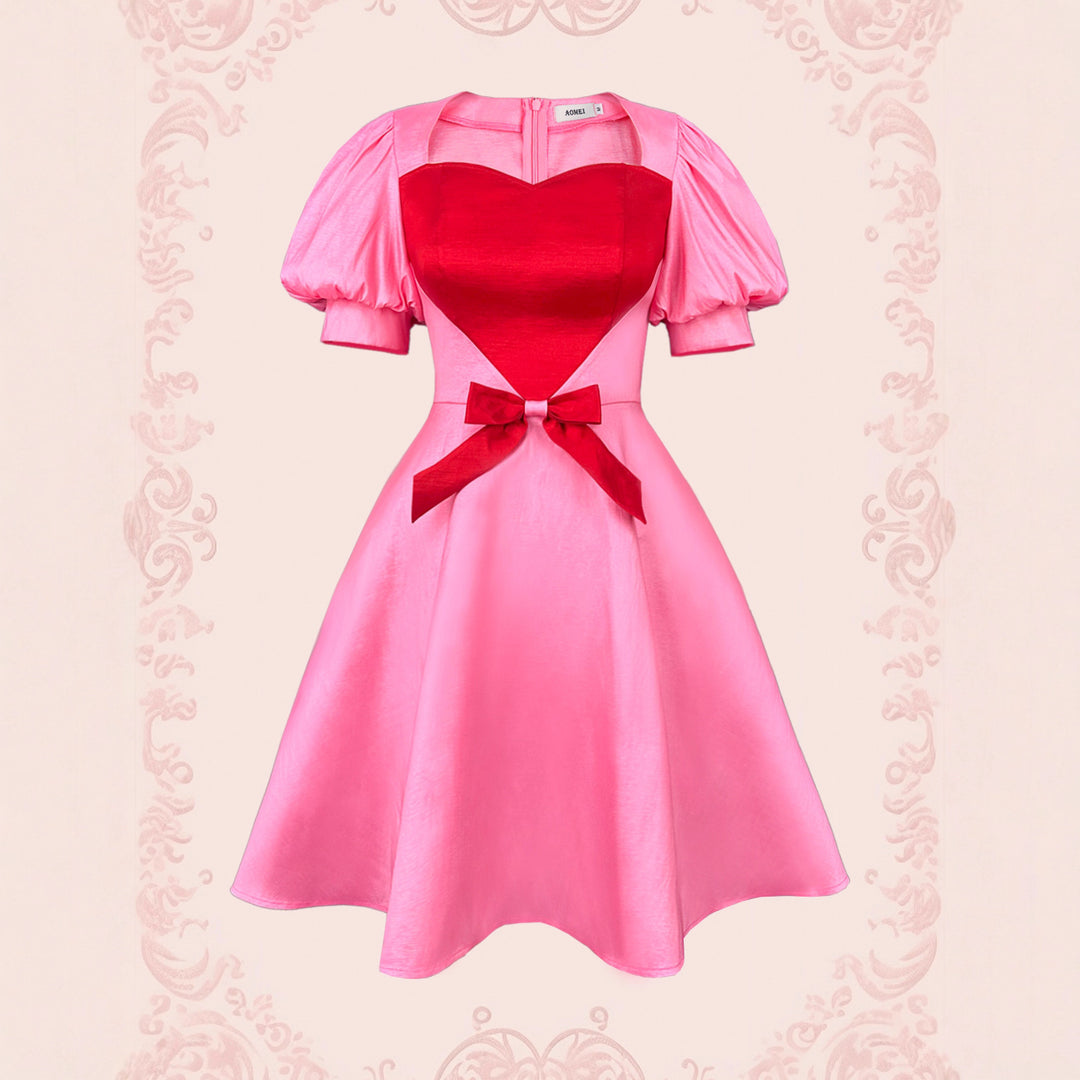 Damen festliches Kleid mit herzförmigem Oberteil und taillierter Silhouette Echo Archiv