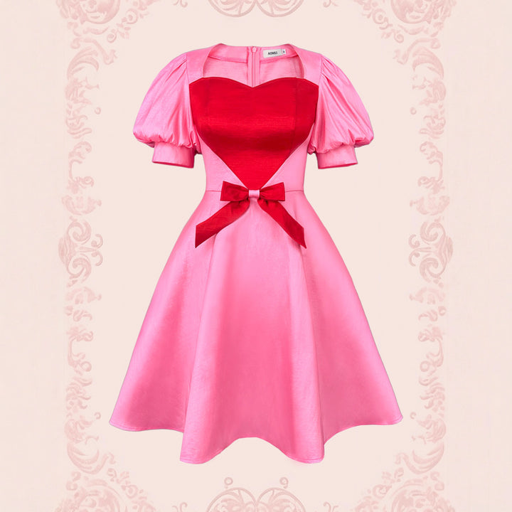 Damen festliches Kleid mit herzförmigem Oberteil und taillierter Silhouette Echo Archiv