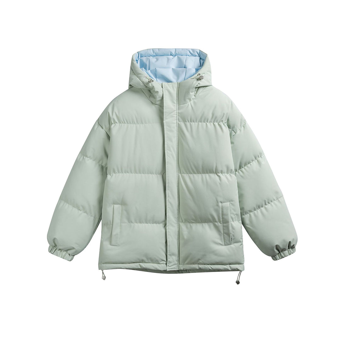 Damen Wattierte Kapuzen‑Steppjacke im Oversize‑Pufferschnitt mit Tunnelzugbund Echoarchiv