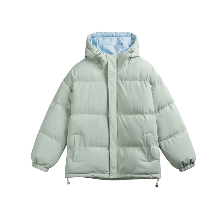Damen Wattierte Kapuzen‑Steppjacke im Oversize‑Pufferschnitt mit Tunnelzugbund Echoarchiv