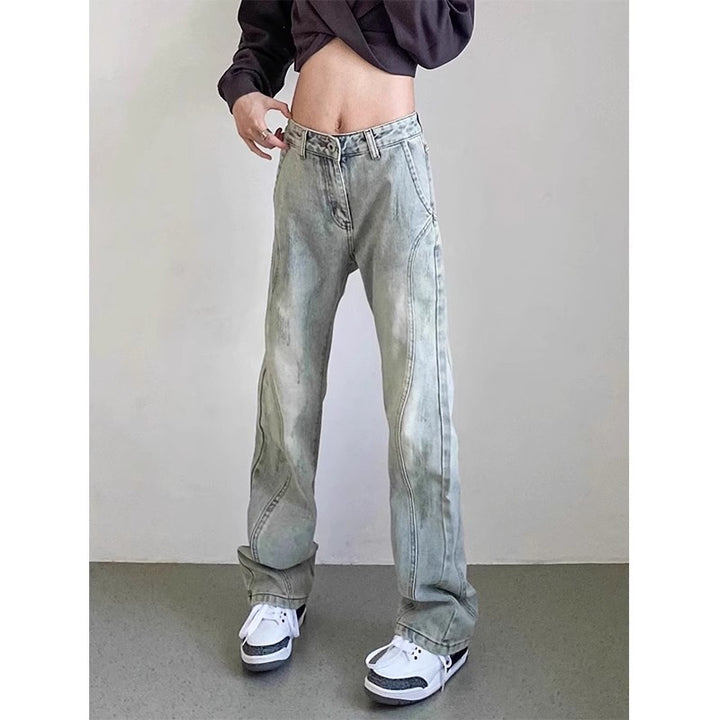 Herren weite Denim-Jeans mit modischem Used-Look Echoarchiv