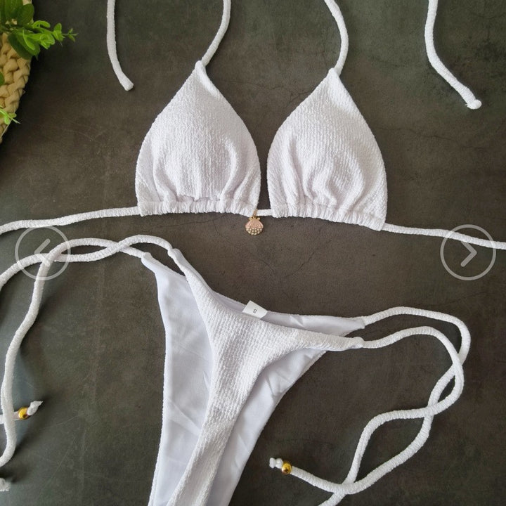 Damen Triangel-Bikini-Set mit raffinierten Schnürdetails Echo Archiv