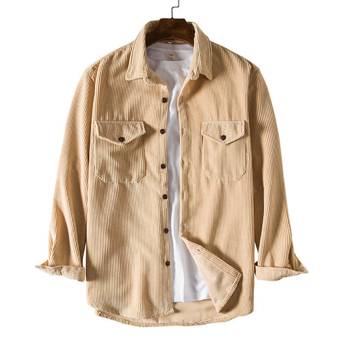 Herren Karierte Overshirt aus hochwertigem Baumwollmischung mit Brusttaschen Echoarchiv