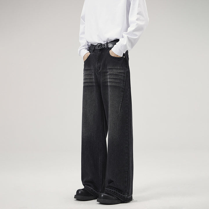 Herren Weite Relaxed-Denim-Jeans im Marlene-Baggy-Schnitt Echo Archiv