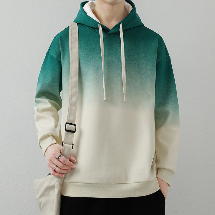 Herren lässiger Kapuzenpullover mit Farbverlauf Echoarchiv