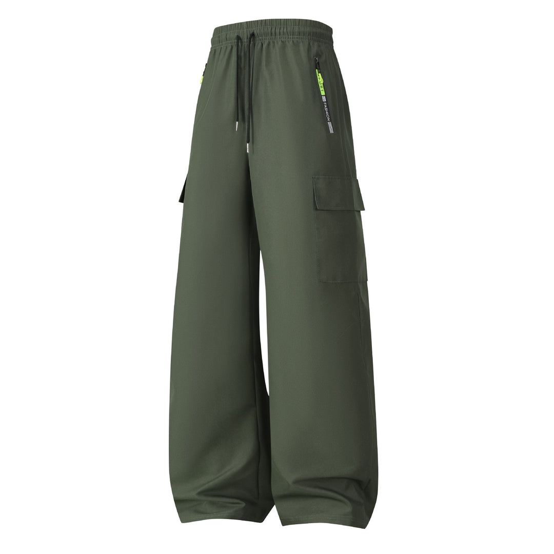 Herren Weite Utility-Cargo-Shorts mit elastischem Bund, Kordelzug & Reißverschlusstaschen Echo Archiv