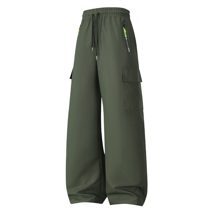 Herren Weite Utility-Cargo-Shorts mit elastischem Bund, Kordelzug & Reißverschlusstaschen Echo Archiv