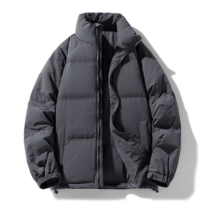 Herren Stepp-Daunen-Winterjacke mit hohem Stehkragen und verstellbarem Saum Echo Archiv