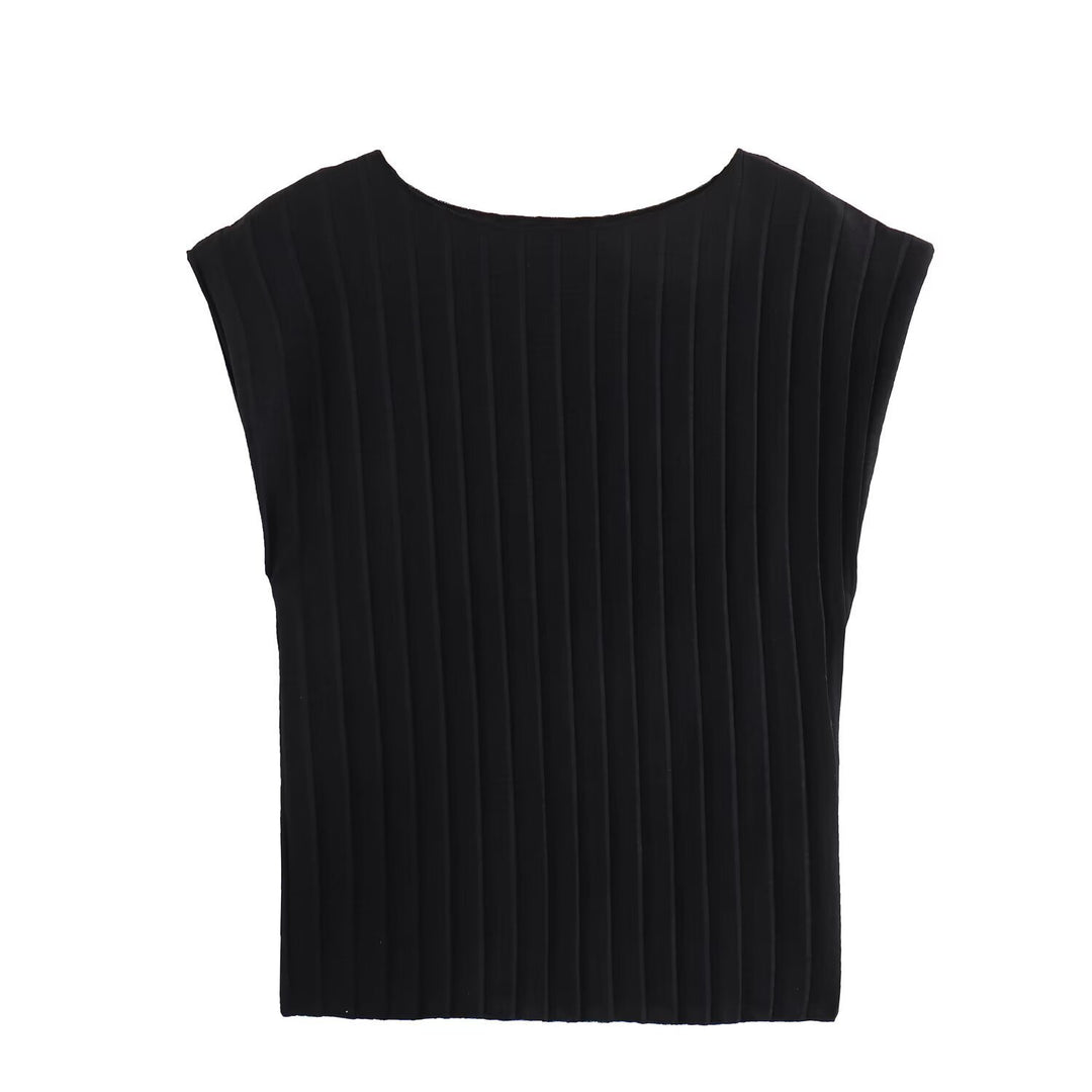 Damen Plissierte Hochwasserhose Echo Archiv
