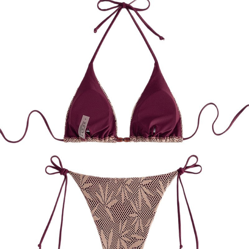 Damen Triangel-Bikini mit stilvollem Häkel-Design Echo Archiv