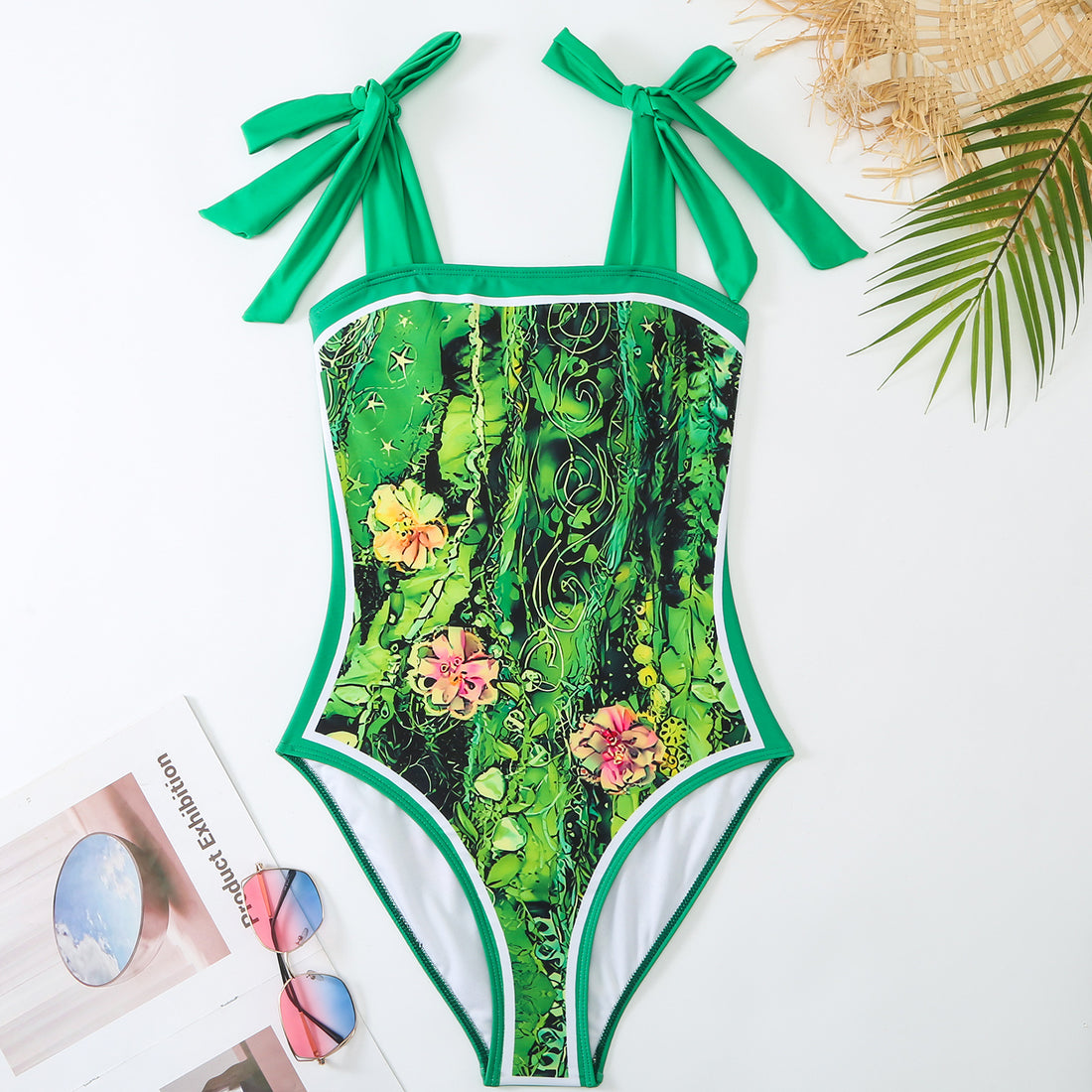 Damen Wickelrock mit künstlerischem Design und elastischem Bund – Rosévia
