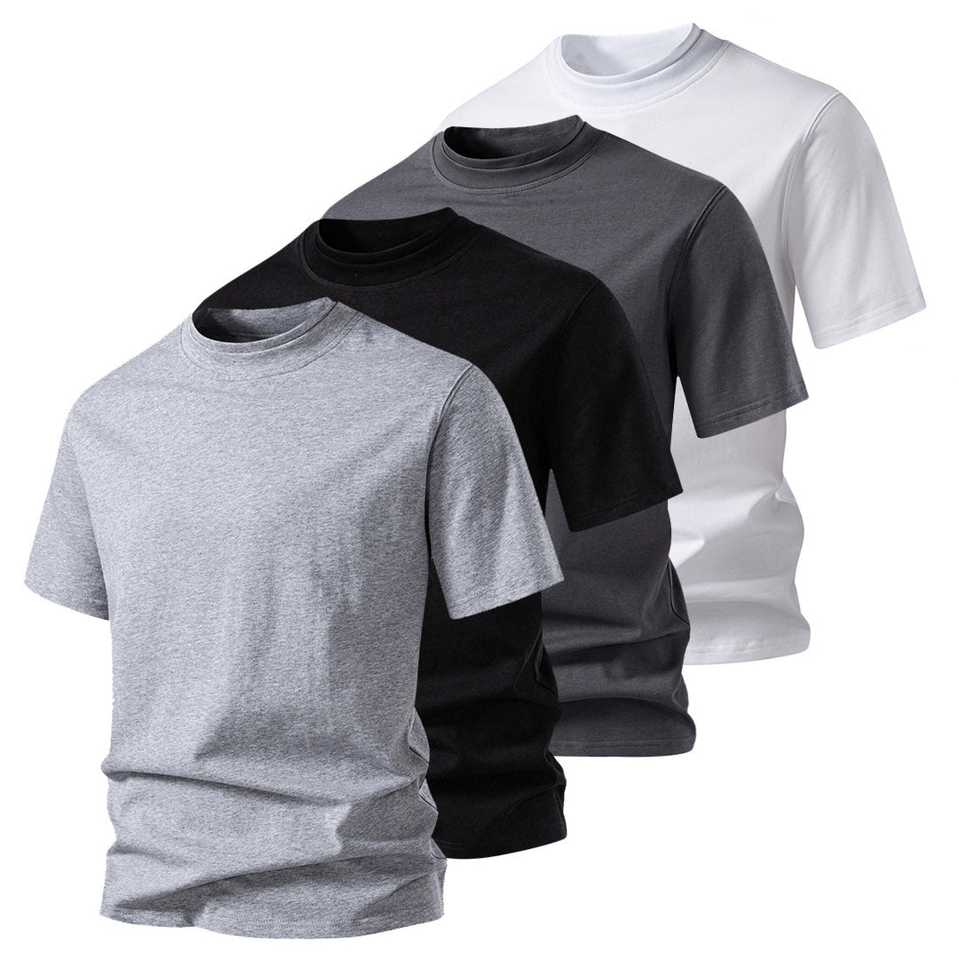 Herren Rundhalsshirt aus hochwertiger Baumwolle mit minimalistischem Design Echoarchiv