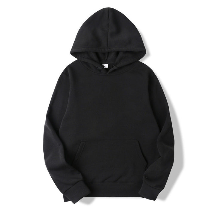 Unisex schlichter Kapuzenpullover mit Kängurutasche, gerippten Bündchen und relaxed Fit Echo Archiv