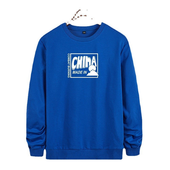 Herren Sweatshirt mit Rundhals und auffälligem Statement-Frontprint Echo Archiv