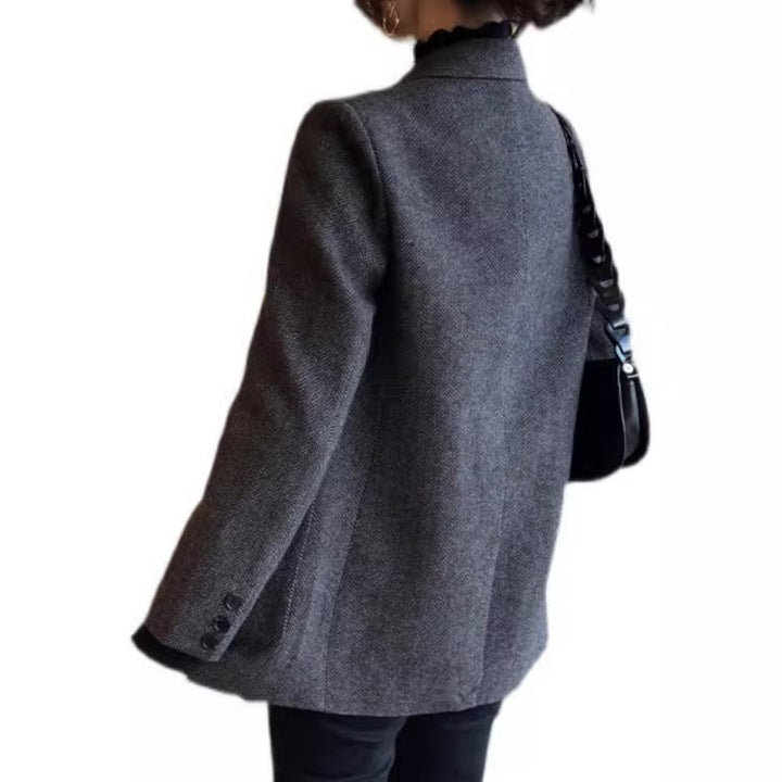 Damen Eleganter Tweed-Blazer Echoarchiv
