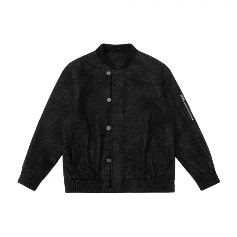 Herren Boxy-Bomberjacke mit strukturiertem Canvas‑Look, geripptem Saum und Ärmeltasche Echo Archiv