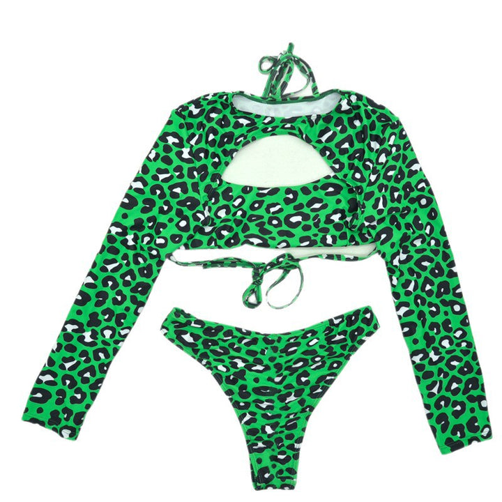 Damen Sportlicher Bikini mit langärmligem Design und modischem Cut-Out Echo Archiv