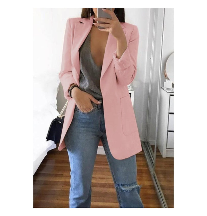 Damen eleganter Blazer mit tailliertem Schnitt und praktischen Taschen Echo Archiv