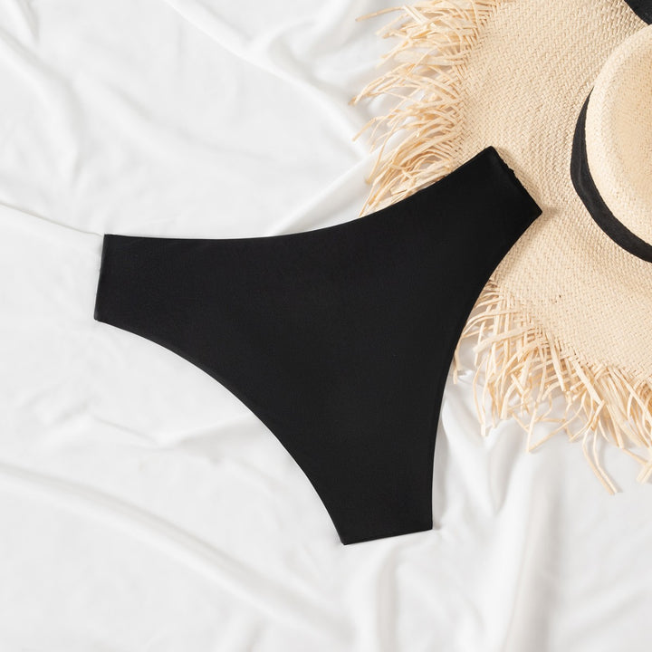 Damen Hochtaillierte Bikinihose mit eleganten Raffungselementen Echo Archiv