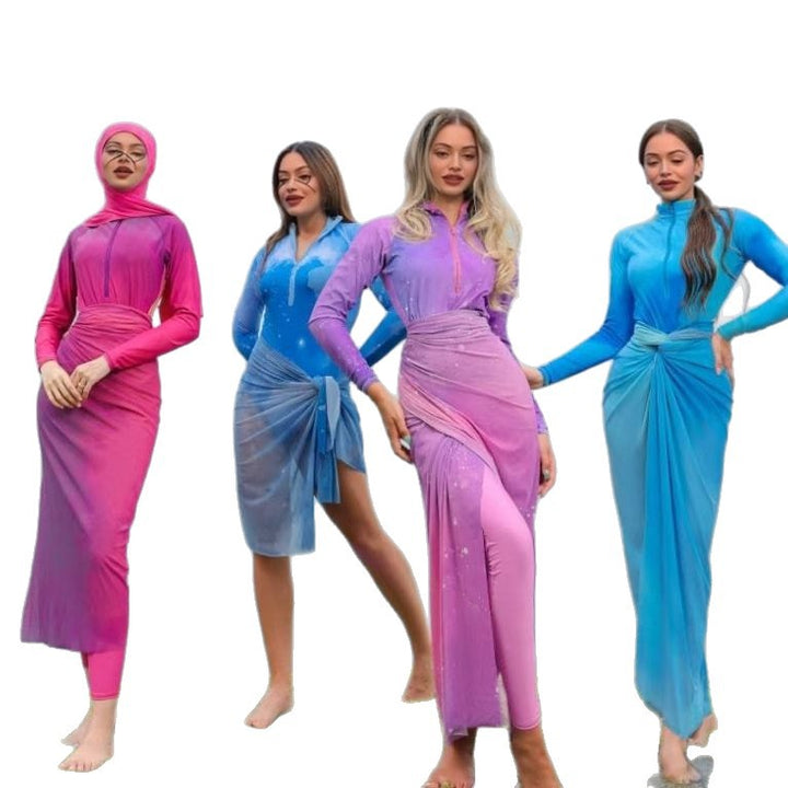 Damen Modischer Schwimmanzug mit Hijab Echo Archiv
