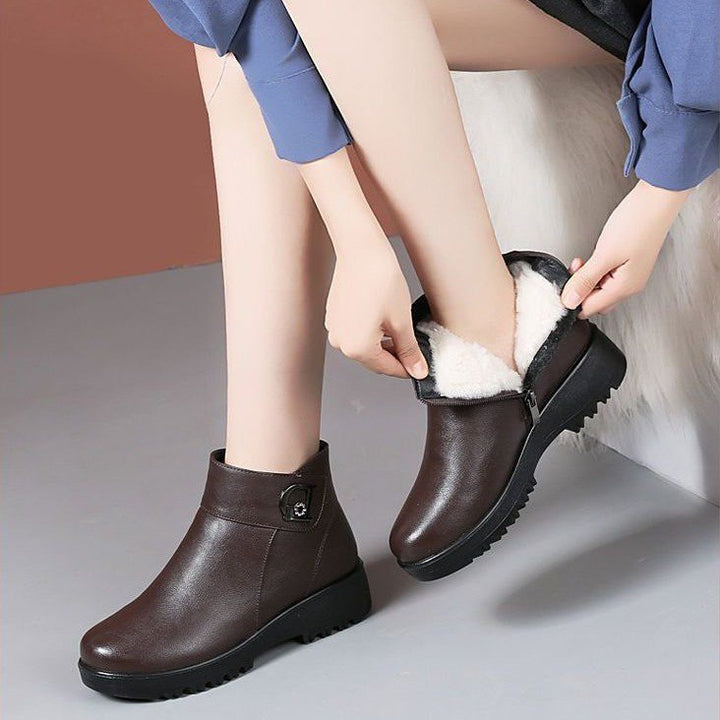 Damen Elegante Winter Stiefeletten mit Warmfutter Echo Archiv