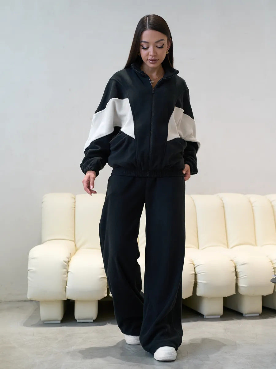 Damen Sportliches Fleece Freizeit-Set Echo Archiv