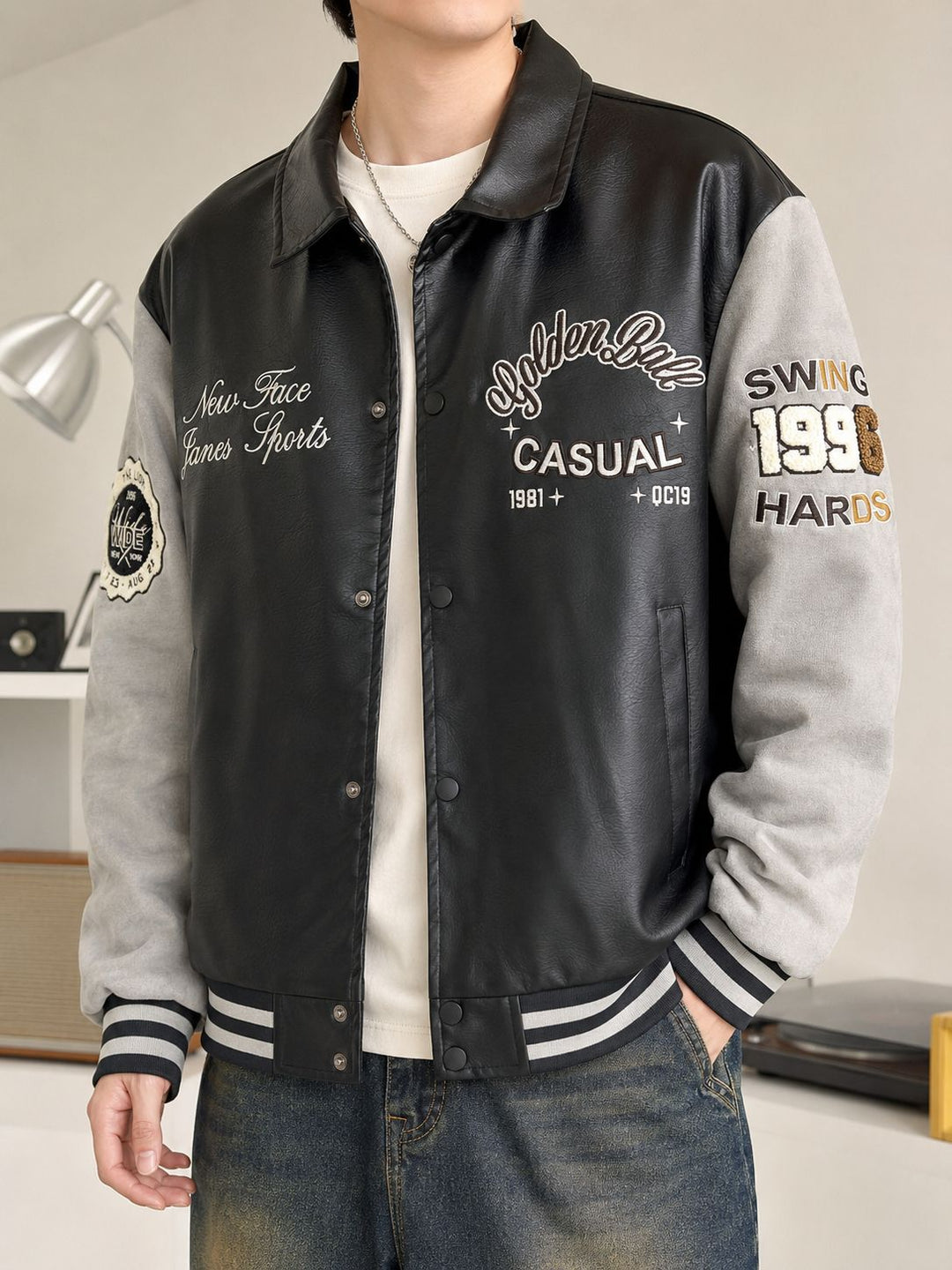 Herren Casual Bomberjacke Echo Archiv
