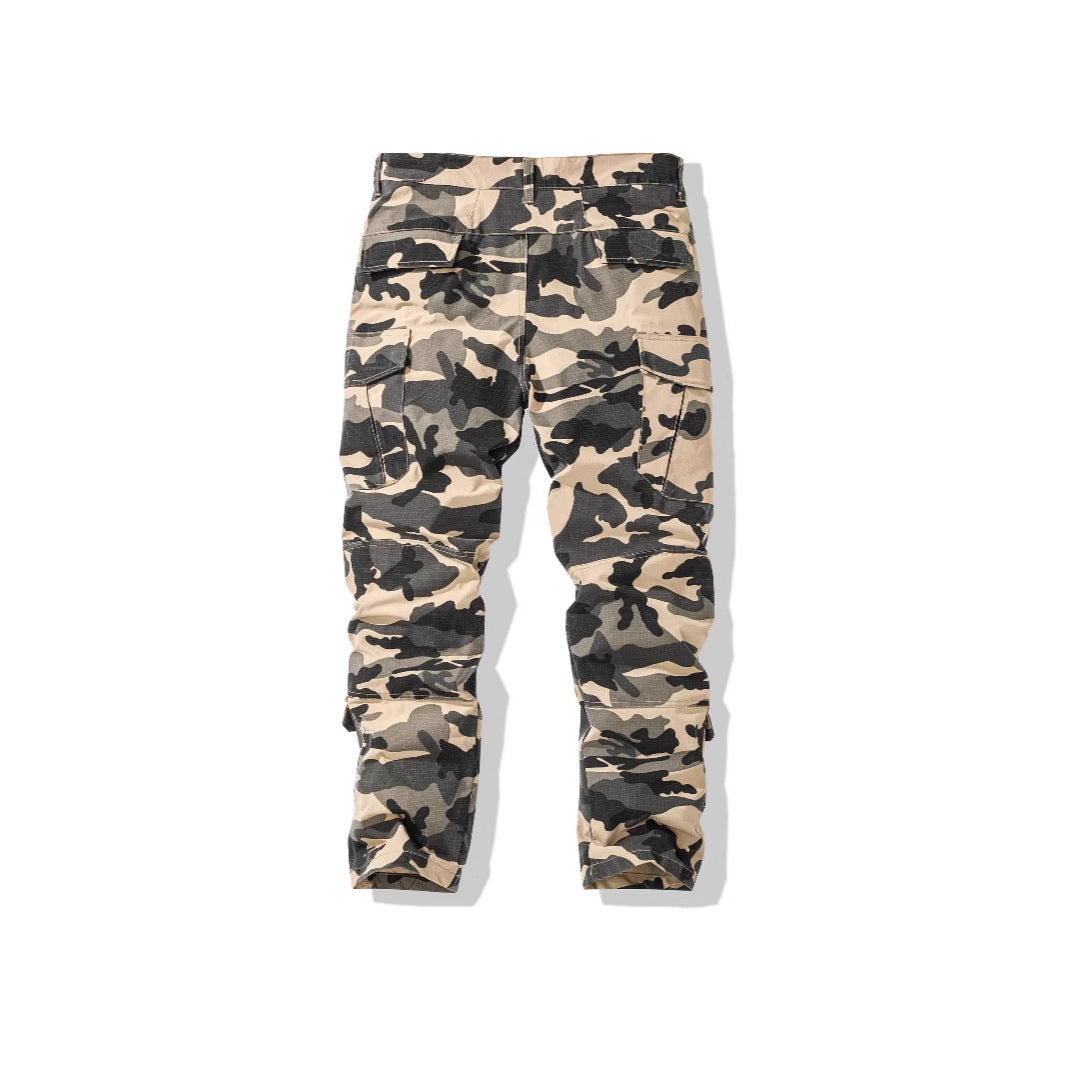 Herren Cargohose im Camouflage-Design mit vielseitigen Taschen Echoarchiv
