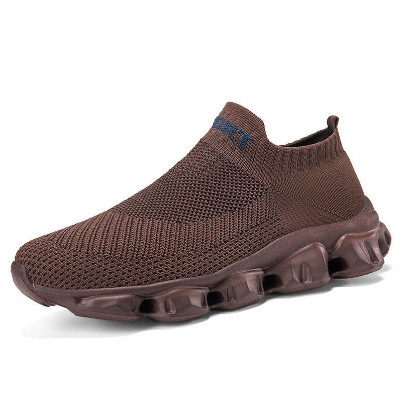 Unisex nan nahtloser Strick-Slip-On mit sockenähnlichem Schaft und skulpturierter Dämpfungssohle Echo Archiv