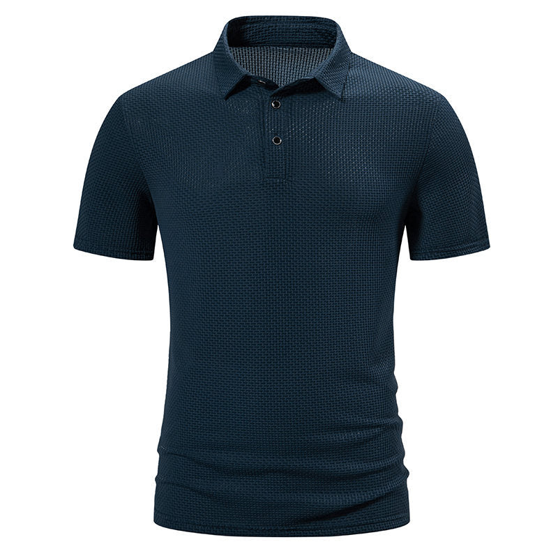Herren Polohemd mit strukturiertem Design und modernen Akzenten Echoarchiv