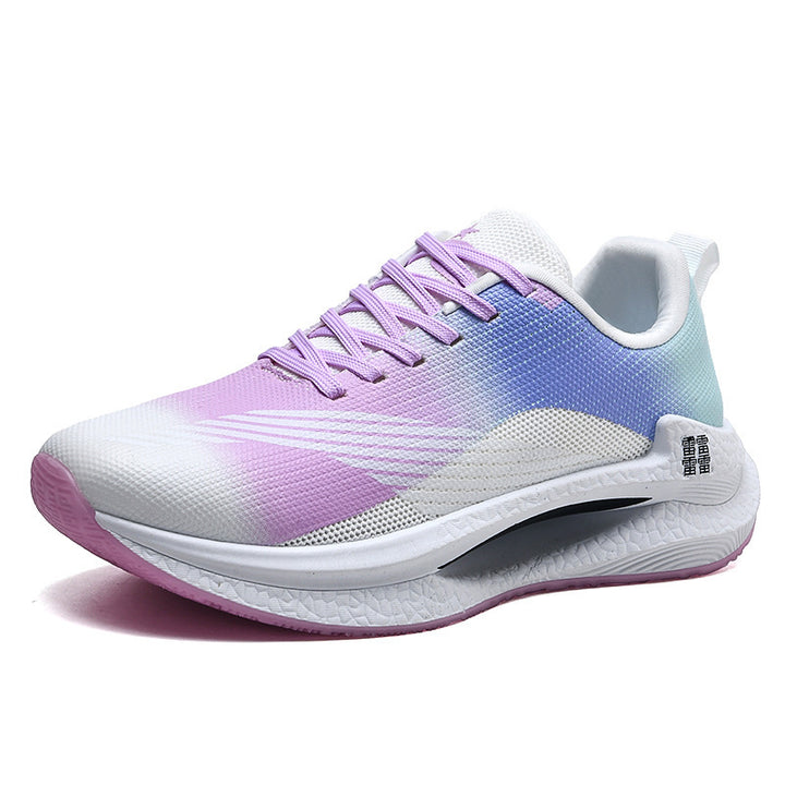 Unisex leichte Dämpfungs-Laufschuhe mit atmungsaktivem Mesh-Oberteil, seitlicher Energielaufsohle und Fersen-Zuglasche – Tavélo