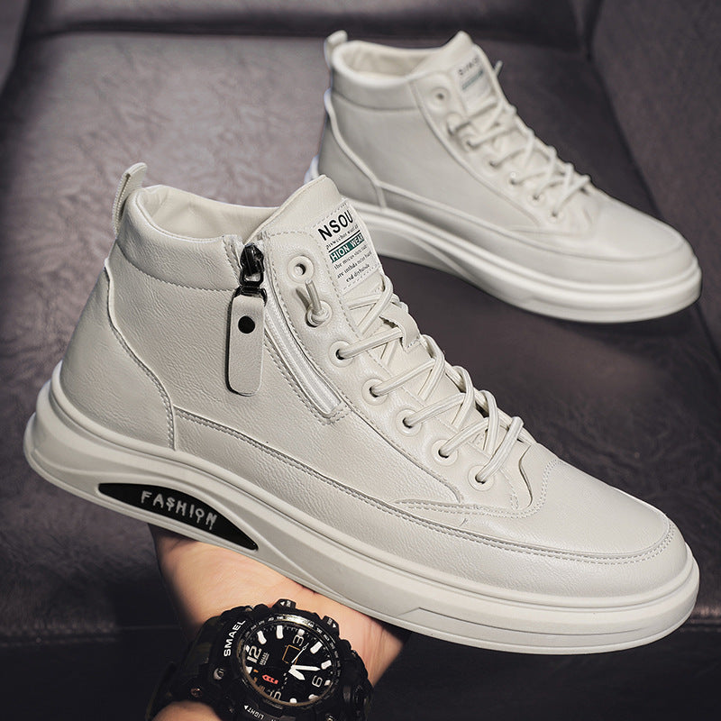 Damen Hohe modische Sneakers mit Detailreißverschluss und bequemer Sohle Echo Archiv