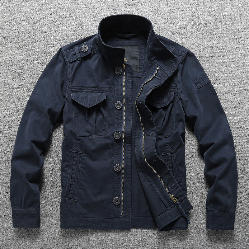 Herren Gefütterte Utility-Fieldjacke mit Teddykragen und Mehrfachtaschen Echoarchiv