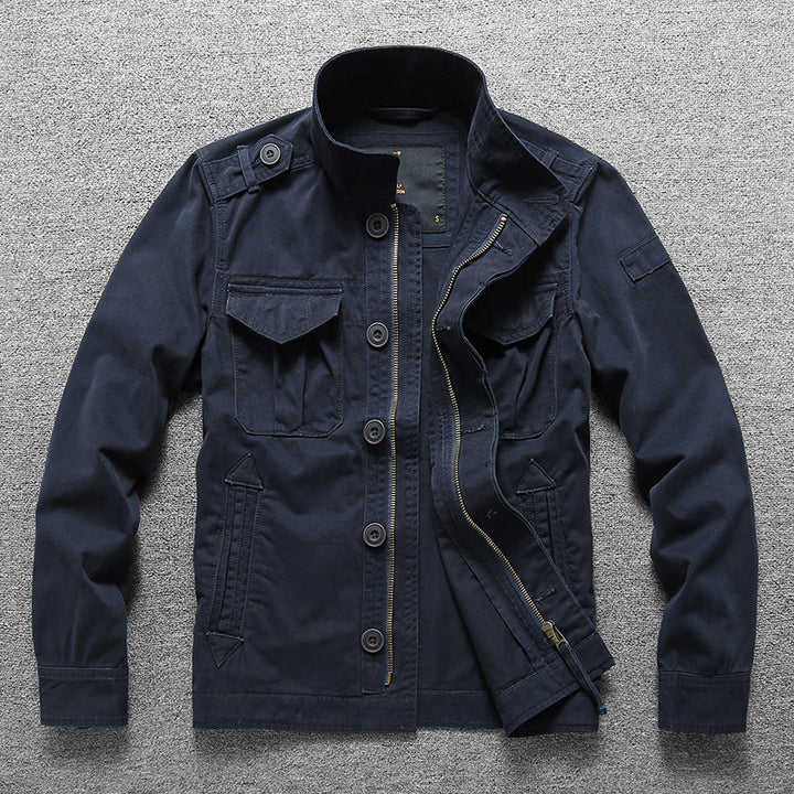 Herren Gefütterte Utility-Fieldjacke mit Teddykragen und Mehrfachtaschen Echoarchiv