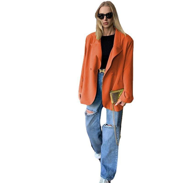 [Damen] Leichter Oversize-Strandblazer als lässiges Cover-Up mit fallendem Revers Echoarchiv