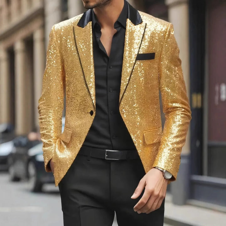 Herren Pailletten Blazer im eleganten Schnitt Echoarchiv