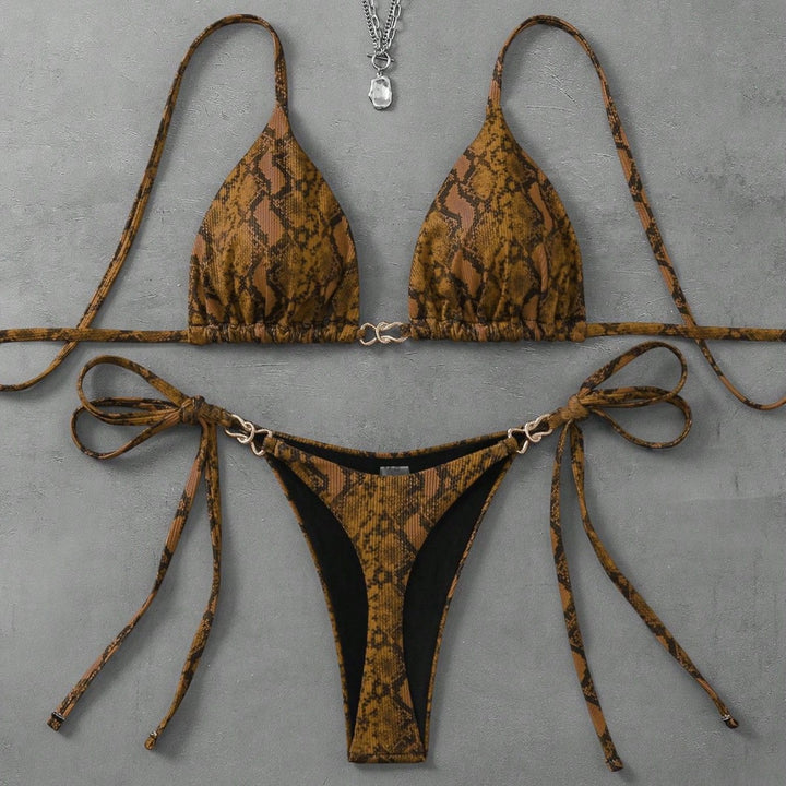 Damen Triangel-Bikini mit aufregendem Leopardenmuster Echo Archiv