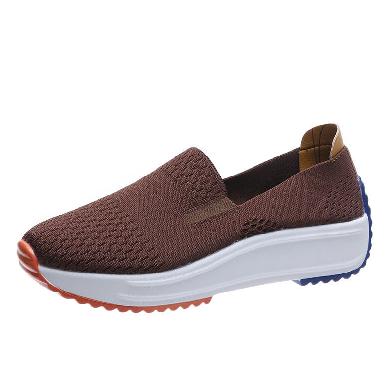 Damen Nahtloser Strick‑Slip‑On‑Walking Sneaker mit ergonomischem Memory‑Foam Echo Archiv