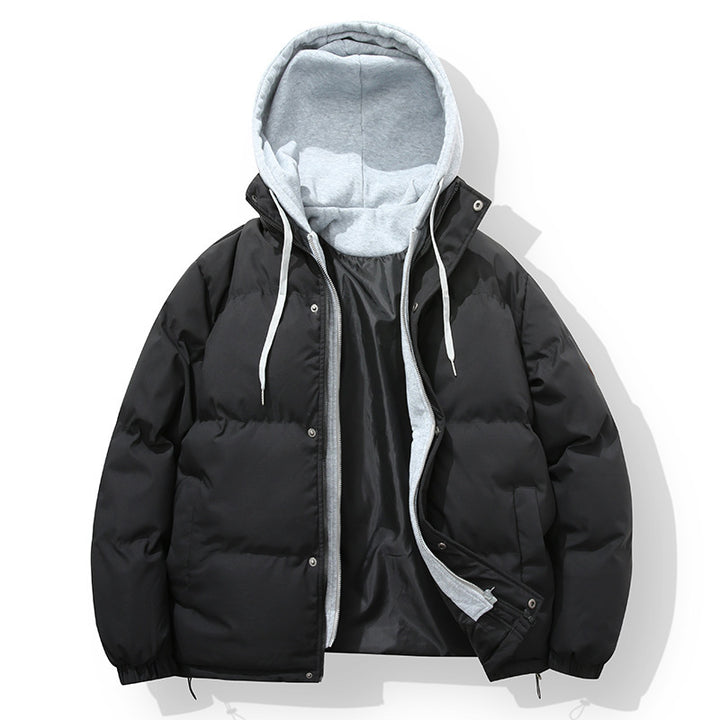 Herren wattierte Steppjacke mit integriertem Hoodie-Innenlayer und winddichter Außenlage Echo Archiv